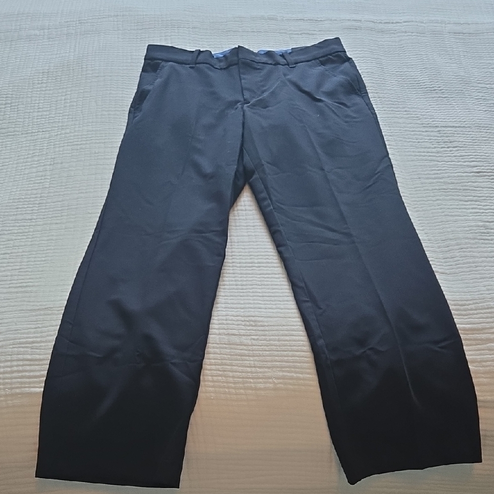 Boys Izod Blue Dress Pants with Elegant Straight Leg Size 12 Husky